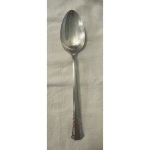1881 Rogers serving Spoon Silver Plated Silverplate Floral Handle Single Piece,